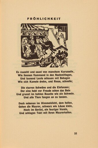 Fröhlichkeit (Joyfulness) (headpiece, page 33) from Georg Heym: Umbra Vitae (Georg Heym: The Shadow of Life)