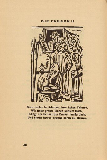 Die Tauben II (The Deaf II) (headpiece, page 46) from Georg Heym: Umbra Vitae (Georg Heym: The Shadow of Life)