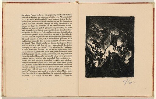 Akaki in Fieberphantasien (Akaki in a Fever Delirium) (plate 9) from Der Mantel (The Coat)