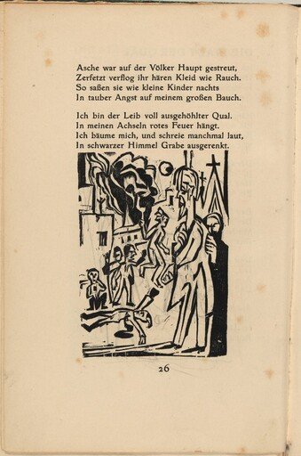 Die Stadt der Qual (The City of Agony) (in-text plate) from mock-up of Georg Heym: Umbra Vitae (Georg Heym: Shadow of Life)