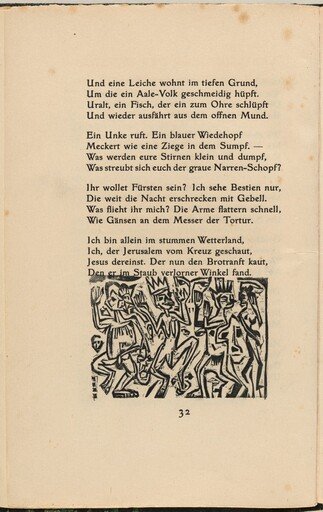 Die Irren IV (The Mad IV) (in-text plate) from mock-up of Georg Heym: Umbra Vitae (Georg Heym: Shadow of Life)