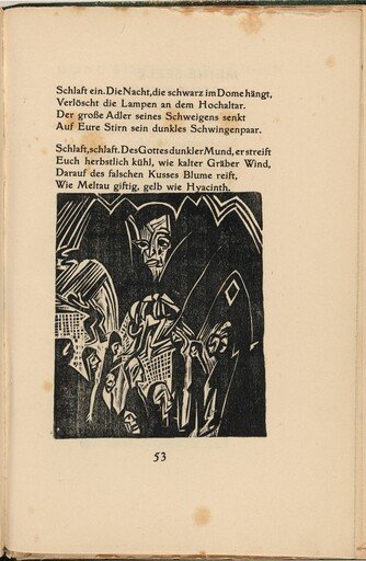 Das Infernalische Abendmahl (The Infernal Last Supper) (in-text plate) from mock-up of Georg Heym: Umbra Vitae (Georg Heym: Shadow of Life)