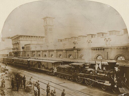 Lincoln Funeral Train in Harrisburg, Pennsylvania