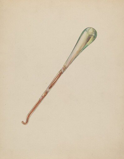 Glass Button Hook