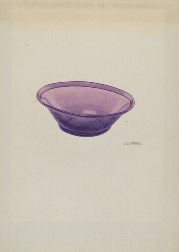 Amethyst Glass Bowl