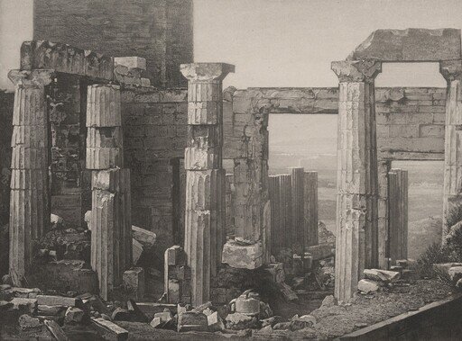 Grèce, Les Propylées à Athènes (Greece, The Propylaea in Athens)