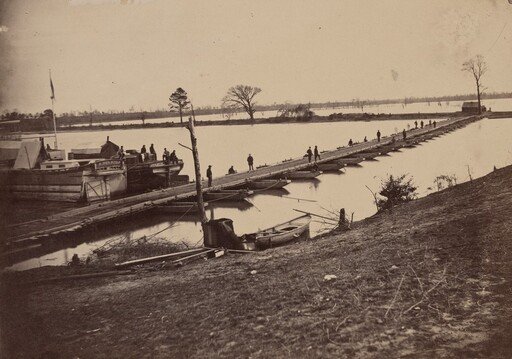 Pontoon Bridge on James River, Deep Bottom, Virginia