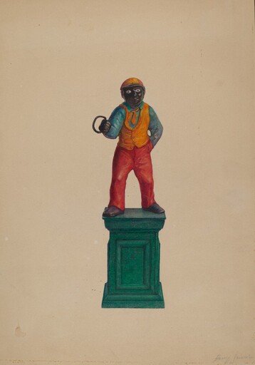Iron Hitching Post