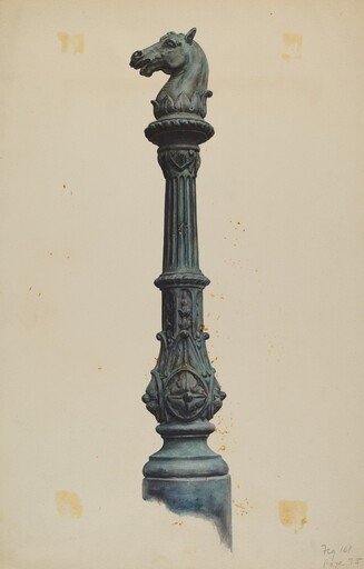 Horse Head Hitching Post