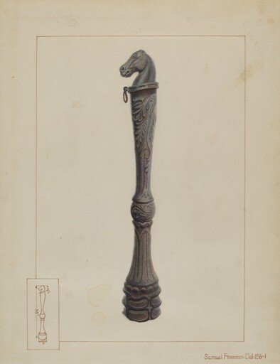 Iron Hitching Post