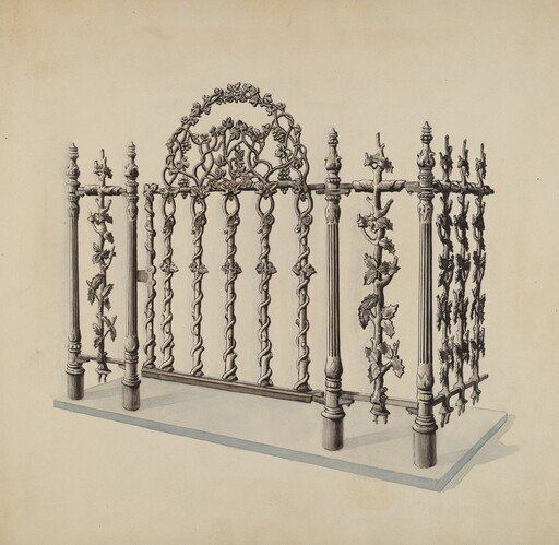 Cast Iron Gate and Fence