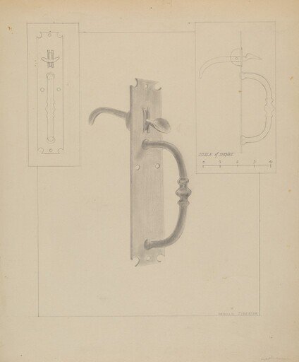 Wrought Iron Thumb Latch