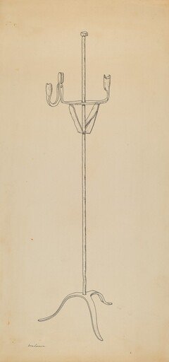 Rush and Candle Stand