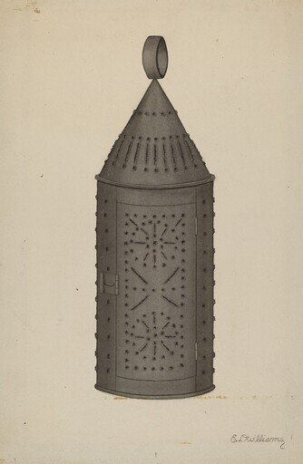 Pierced Tin Lantern
