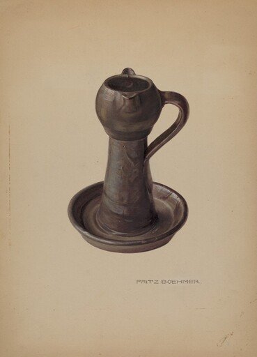 Pottery Lamp