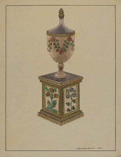 Wooden Mantel Ornament