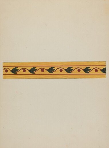 Decorative Panel from Rail Car Interior