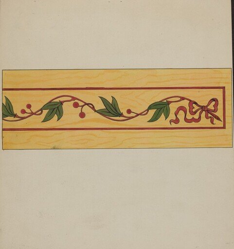 Decorative Panel from Rail Car Interior