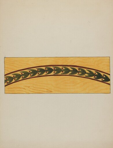 Decorative Panel from Rail Car Interior