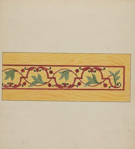 Decorative Panel from Rail Car Interior