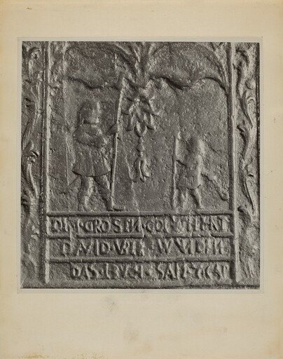 Pa. German Stove Plate