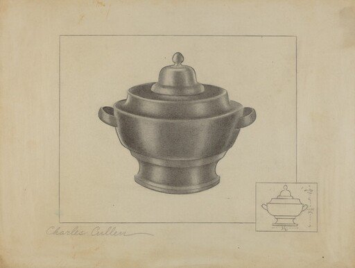 Pewter Sugar Bowl
