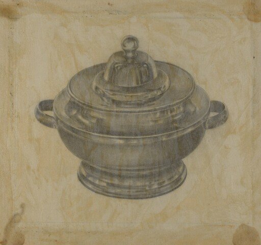 Pewter Sugar Bowl