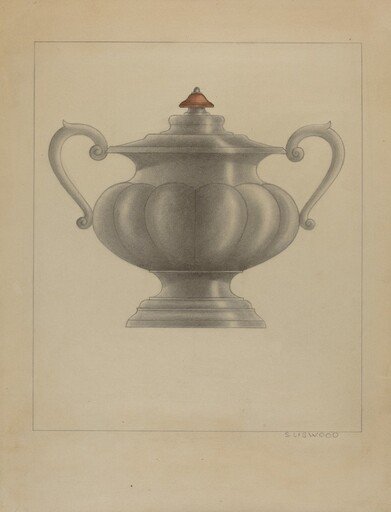 Pewter Sugar Bowl