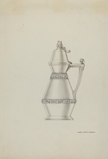 Pewter Syrup Jar