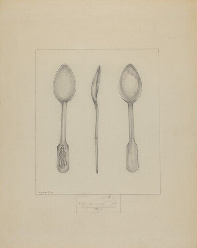 Small Pewter Spoon