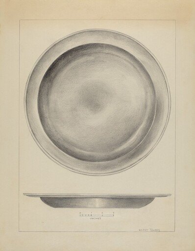 Pewter Deep Plate