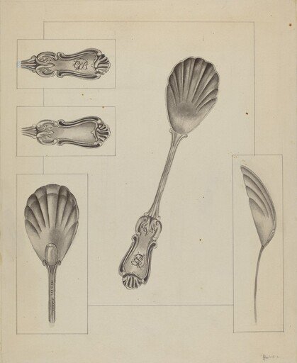Silver Sugar Spoon