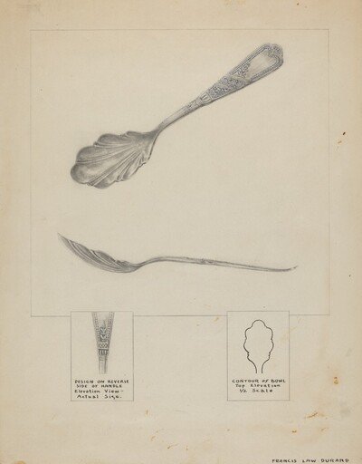 Silver Sugar Spoon