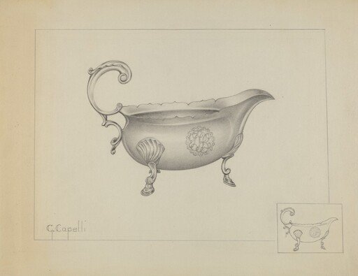 Silver Sauce Boat