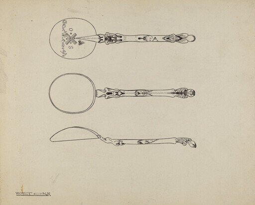 Silver Funeral Spoon