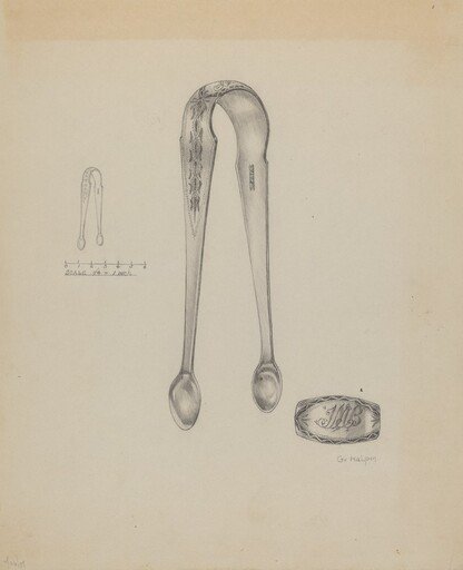 Silver Sugar Tongs