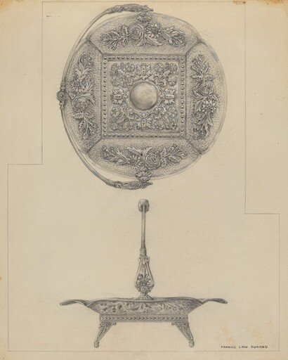 Silver Cake Dish