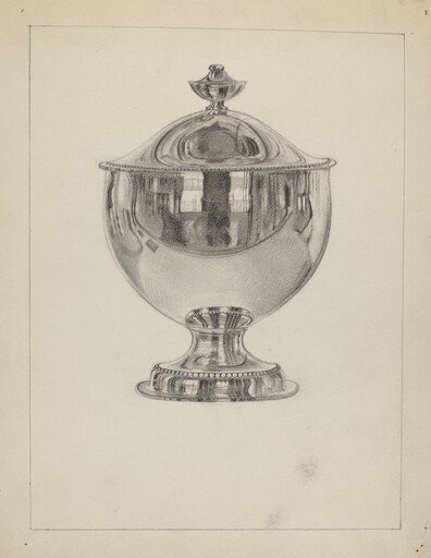 Silver Sugar Bowl with Cover