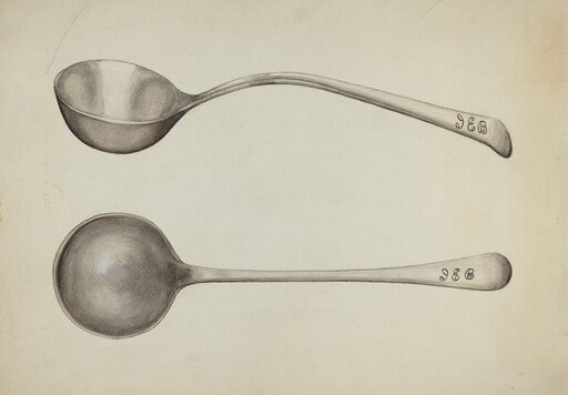 Silver Soup Ladle