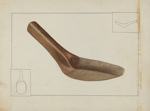 Square Wooden Spoon