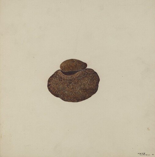 Stone Carved Out to Hold War Paint