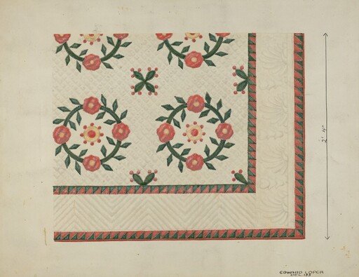 Quilted Applique Coverlet