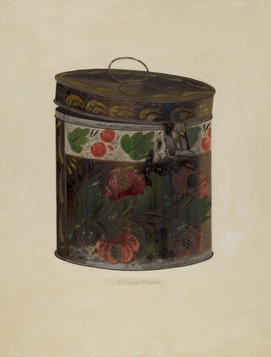 Toleware Tin Cannister