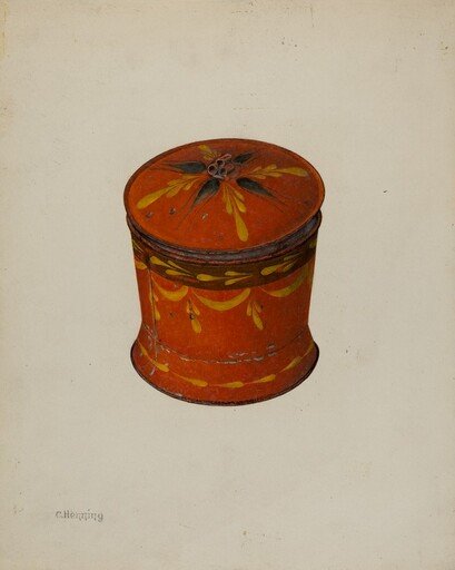 Toleware Sugar Bowl