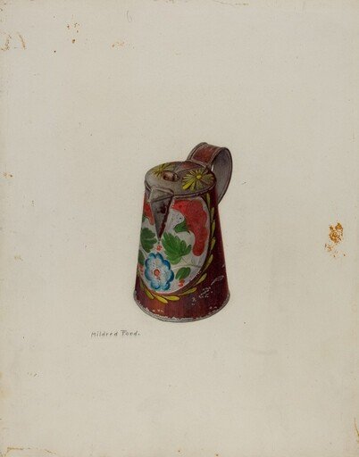 Toleware Syrup Pot