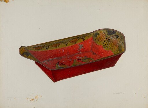 Toleware Bread Tray