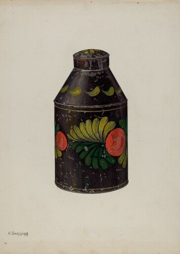 Toleware Tea Caddy