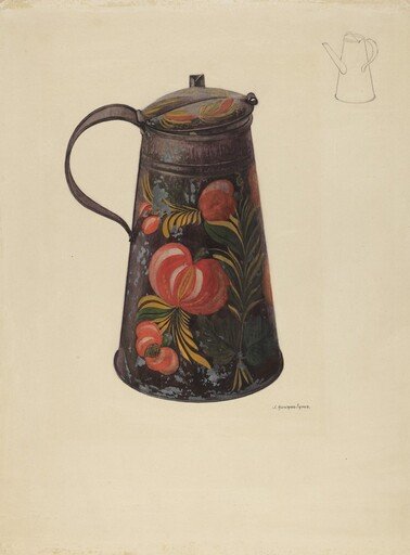 Toleware Teapot
