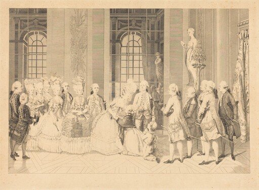 La Reine annonçant à Mme Bellegarde, des Juges, et la liberté de son mari en mai 1777