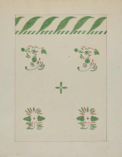 Stencilled Wall